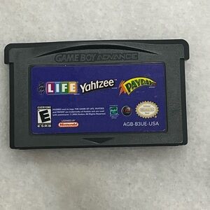 5 for $60 life / Yahtzee / payday Gameboy advance GBA loose cartridge